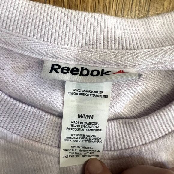 Reebok Womens Level Up Crewneck Sweatshirt Medium - Picture 3 of 5
